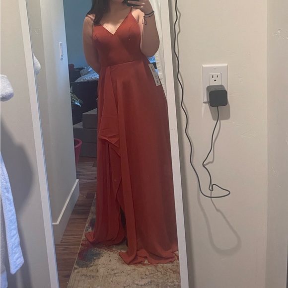 Terracotta bridesmaids dress - Picture 1 of 3